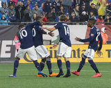 during New England Revolution and Toronto FC MLS match at Gillette Stadium in Foxboro, MA on Saturday, May 12, 2018. Revs won 3-2. CREDIT/ CHRIS ADUAMA