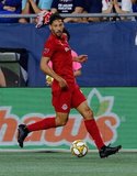 Omar Gonzalez (44) during New England Revolution and Toronto FC MLS match at Gillette Stadium in Foxboro, MA on Saturday, August 31, 2019. The match ended in 1-1 tie. CREDIT/ CHRIS ADUAMA