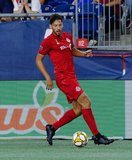 Omar Gonzalez (44) during New England Revolution and Toronto FC MLS match at Gillette Stadium in Foxboro, MA on Saturday, August 31, 2019. The match ended in 1-1 tie. CREDIT/ CHRIS ADUAMA