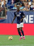 Wilfried Zahibo (23) during New England Revolution and Toronto FC MLS match at Gillette Stadium in Foxboro, MA on Saturday, August 31, 2019. The match ended in 1-1 tie. CREDIT/ CHRIS ADUAMA