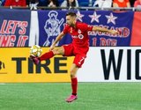 Nicolas Benezet (7) during New England Revolution and Toronto FC MLS match at Gillette Stadium in Foxboro, MA on Saturday, August 31, 2019. The match ended in 1-1 tie. CREDIT/ CHRIS ADUAMA
