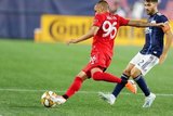 Auro (96) during New England Revolution and Toronto FC MLS match at Gillette Stadium in Foxboro, MA on Saturday, August 31, 2019. The match ended in 1-1 tie. CREDIT/ CHRIS ADUAMA