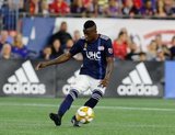 Luis Caicedo (27) during New England Revolution and Toronto FC MLS match at Gillette Stadium in Foxboro, MA on Saturday, August 31, 2019. The match ended in 1-1 tie. CREDIT/ CHRIS ADUAMA