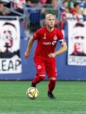 Michael Bradley (4) during New England Revolution and Toronto FC MLS match at Gillette Stadium in Foxboro, MA on Saturday, August 31, 2019. The match ended in 1-1 tie. CREDIT/ CHRIS ADUAMA