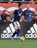 Diego Fagundez (14) during New England Revolution and Toronto FC MLS match at Gillette Stadium in Foxboro, MA on Saturday, August 31, 2019. The match ended in 1-1 tie. CREDIT/ CHRIS ADUAMA