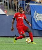 Richie Laryea (22) during New England Revolution and Toronto FC MLS match at Gillette Stadium in Foxboro, MA on Saturday, August 31, 2019. The match ended in 1-1 tie. CREDIT/ CHRIS ADUAMA