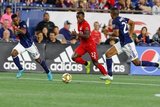 DeJuan Jones (24), Richie Laryea (22) during New England Revolution and Toronto FC MLS match at Gillette Stadium in Foxboro, MA on Saturday, August 31, 2019. The match ended in 1-1 tie. CREDIT/ CHRIS ADUAMA