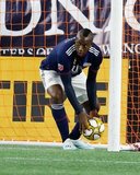 Juan Fernando Caicedo (9) during New England Revolution and Toronto FC MLS match at Gillette Stadium in Foxboro, MA on Saturday, August 31, 2019. The match ended in 1-1 tie. CREDIT/ CHRIS ADUAMA