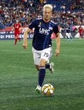 Antonio Delamea (19) during New England Revolution and Toronto FC MLS match at Gillette Stadium in Foxboro, MA on Saturday, August 31, 2019. The match ended in 1-1 tie. CREDIT/ CHRIS ADUAMA