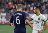 during New England Revolution and Portland Timbers MLS match at Gillette Stadium in Foxboro, MA on Saturday, September 1, 2018. The match ended in 1-1 tie. CREDIT/ CHRIS ADUAMA