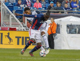 during New England Revolution and Philadelphia Union in MLS match at Gillette Stadium in Foxboro, MA on Saturday, July 29, 2017. Revs won 3-0. CREDIT/ CHRIS ADUAMA