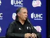 Coach Bruce Arena during New England Revolution and Vancouver Whitecaps FC MLS match at Gillette Stadium in Foxboro, MA on Wednesday, July 17, 2019.  Revs won 4-0. CREDIT/CHRIS ADUAMA