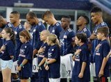 during New England Revolution and Vancouver Whitecaps FC MLS match at Gillette Stadium in Foxboro, MA on Wednesday, July 17, 2019.  Revs won 4-0. CREDIT/CHRIS ADUAMA