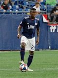 Luis Caicedo (27) during New England Revolution and Vancouver Whitecaps FC MLS match at Gillette Stadium in Foxboro, MA on Wednesday, July 17, 2019.  Revs won 4-0. CREDIT/CHRIS ADUAMA