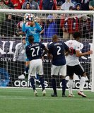 Matt Turner (30) during New England Revolution and Vancouver Whitecaps FC MLS match at Gillette Stadium in Foxboro, MA on Wednesday, July 17, 2019.  Revs won 4-0. CREDIT/CHRIS ADUAMA