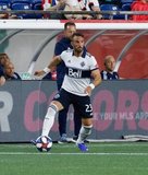 Scott Sutter (23) during New England Revolution and Vancouver Whitecaps FC MLS match at Gillette Stadium in Foxboro, MA on Wednesday, July 17, 2019.  Revs won 4-0. CREDIT/CHRIS ADUAMA