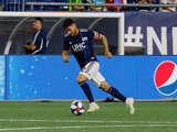 Carles Gil (22) during New England Revolution and Vancouver Whitecaps FC MLS match at Gillette Stadium in Foxboro, MA on Wednesday, July 17, 2019.  Revs won 4-0. CREDIT/CHRIS ADUAMA