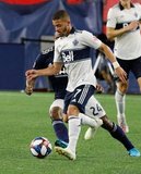 Lucas Venuto (7) during New England Revolution and Vancouver Whitecaps FC MLS match at Gillette Stadium in Foxboro, MA on Wednesday, July 17, 2019.  Revs won 4-0. CREDIT/CHRIS ADUAMA