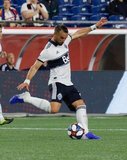 Scott Sutter (23) during New England Revolution and Vancouver Whitecaps FC MLS match at Gillette Stadium in Foxboro, MA on Wednesday, July 17, 2019.  Revs won 4-0. CREDIT/CHRIS ADUAMA