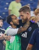 Edgar Castillo (8) during New England Revolution and Vancouver Whitecaps FC MLS match at Gillette Stadium in Foxboro, MA on Wednesday, July 17, 2019.  Revs won 4-0. CREDIT/CHRIS ADUAMA