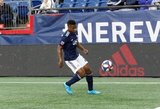 DeJuan Jones (24) during New England Revolution and Vancouver Whitecaps FC MLS match at Gillette Stadium in Foxboro, MA on Wednesday, July 17, 2019.  Revs won 4-0. CREDIT/CHRIS ADUAMA