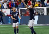 Gustavo Bou (7) Goal Celebration during New England Revolution and Vancouver Whitecaps FC MLS match at Gillette Stadium in Foxboro, MA on Wednesday, July 17, 2019.  Revs won 4-0. CREDIT/CHRIS ADUAMA