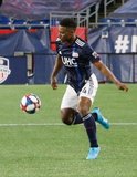 DeJuan Jones (24) during New England Revolution and Vancouver Whitecaps FC MLS match at Gillette Stadium in Foxboro, MA on Wednesday, July 17, 2019.  Revs won 4-0. CREDIT/CHRIS ADUAMA