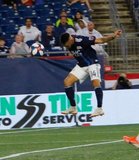 Diego Fagundez (14) scores goal during New England Revolution and Vancouver Whitecaps FC MLS match at Gillette Stadium in Foxboro, MA on Wednesday, July 17, 2019.  Revs won 4-0. CREDIT/CHRIS ADUAMA