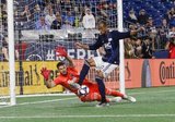 Teal Bunbury (10) during New England Revolution and Vancouver Whitecaps FC MLS match at Gillette Stadium in Foxboro, MA on Wednesday, July 17, 2019.  Revs won 4-0. CREDIT/CHRIS ADUAMA
